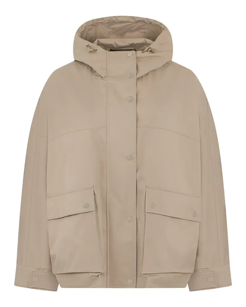 MOORER hooded pocket jacket - Nude Nude