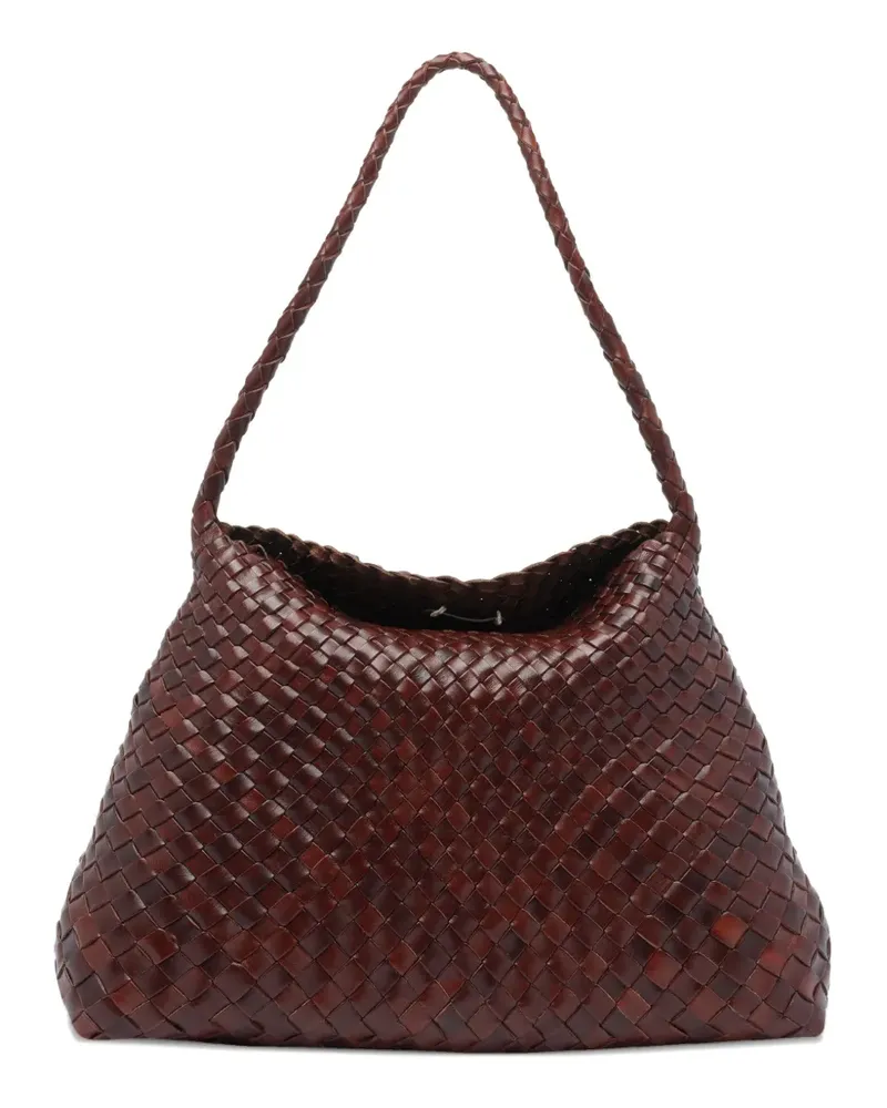 Dragon Diffusion Gewebte Schultertasche - Braun Braun