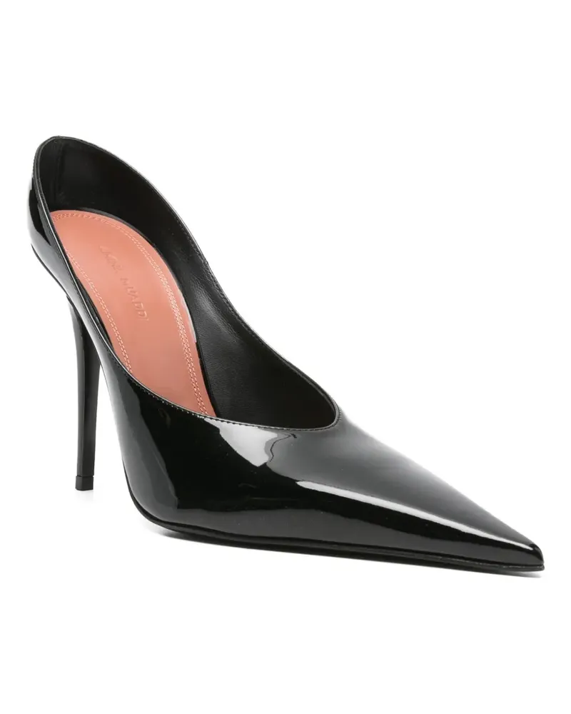 Amina Muaddi Anok Pumps mit Absatz 105mm - Schwarz Schwarz