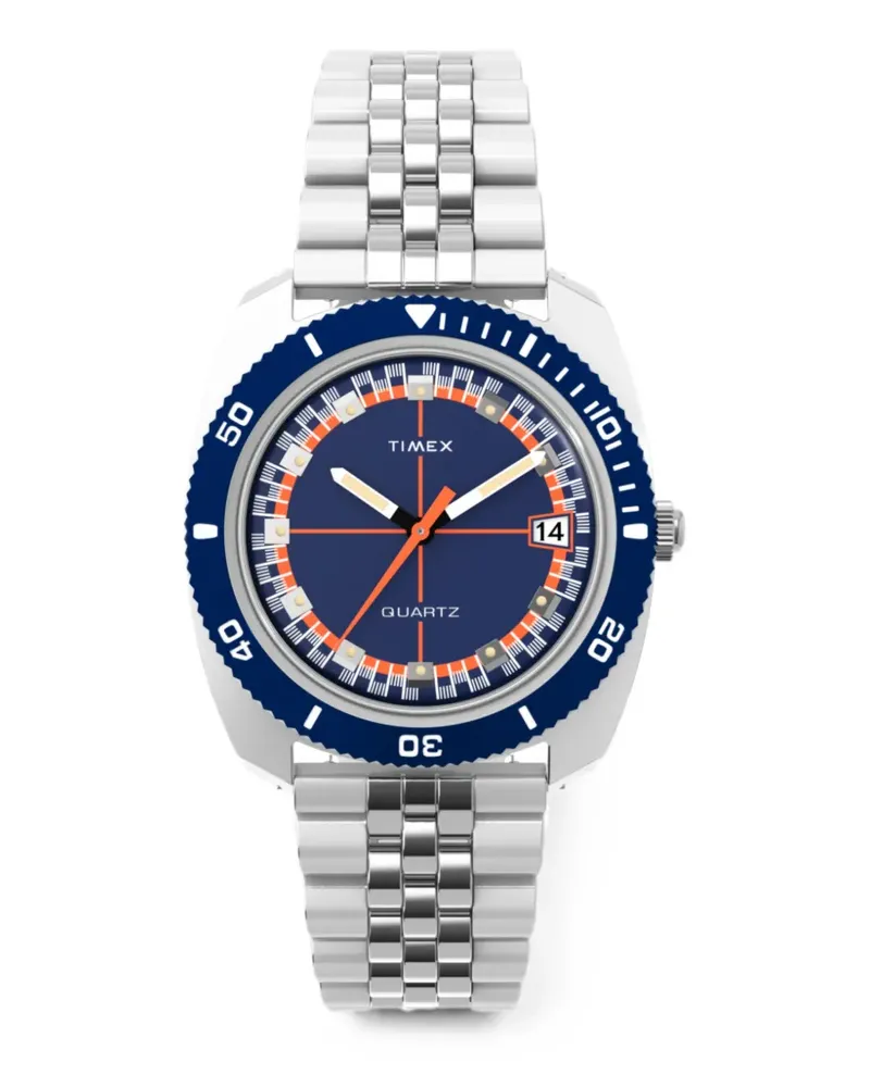 Timex Q Velocity 1971 36mm watch - Blau Blau