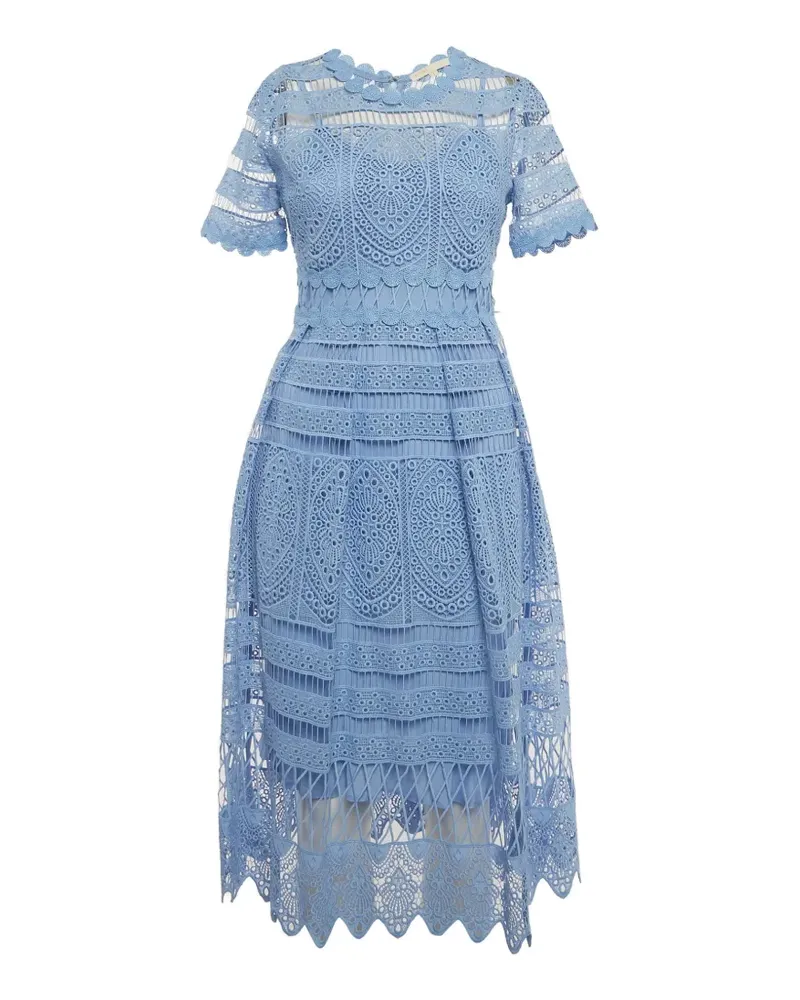 Maje Roseray lace midi dress - Blau Blau
