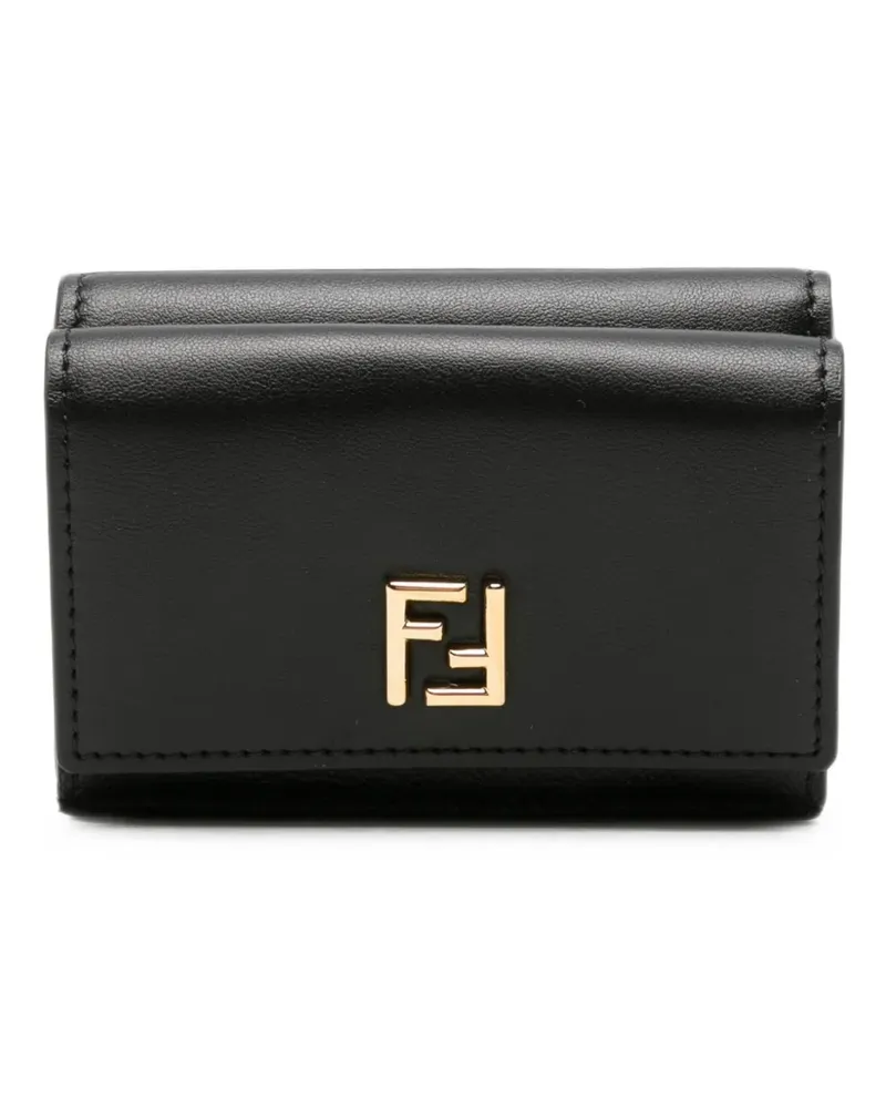 Fendi Trifold Mini-Portemonnaie - Schwarz Schwarz