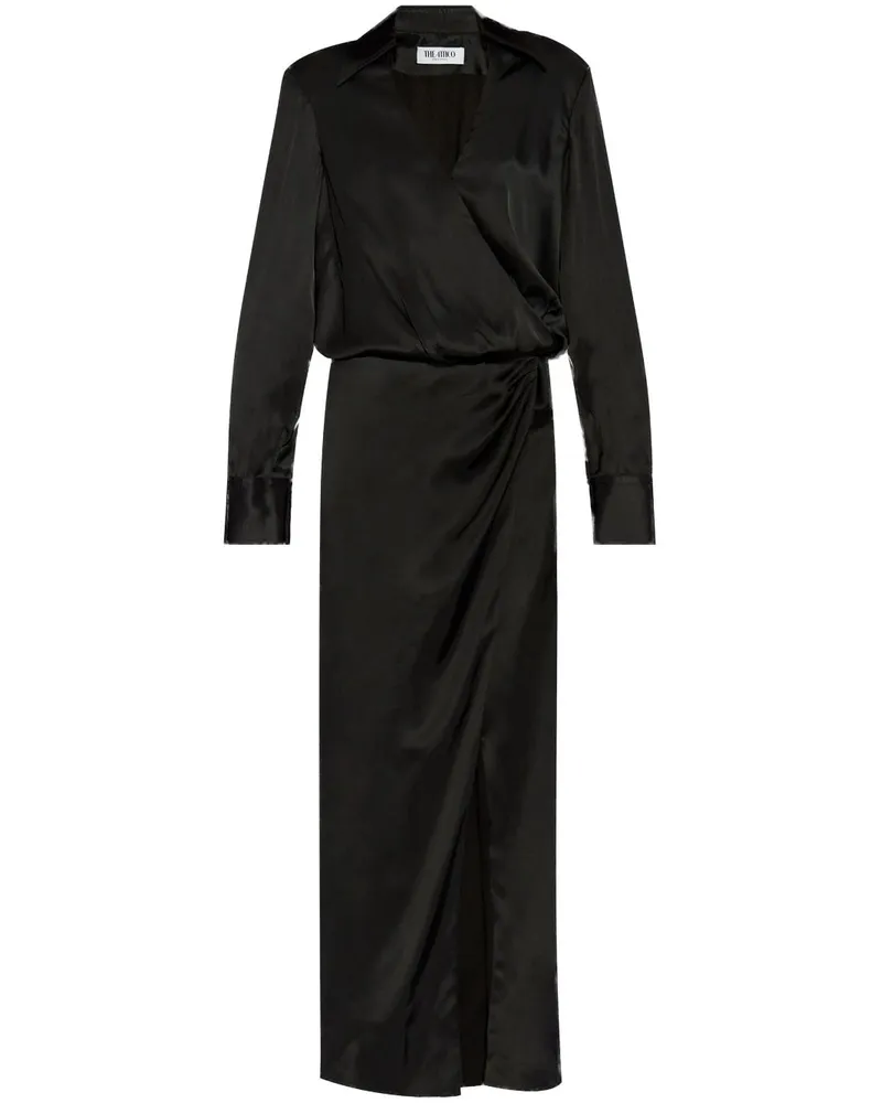 ATTICO Gerafftes Kleid - Schwarz Schwarz
