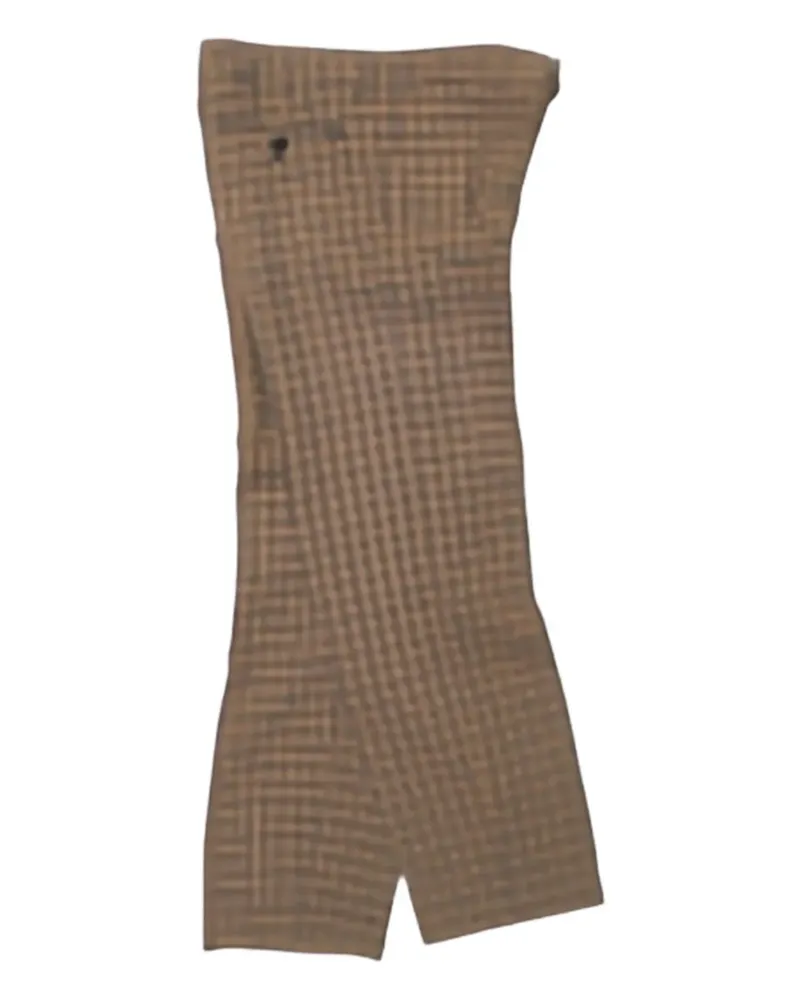 Meta Campania Collective checked-pattern trousers - Braun Braun