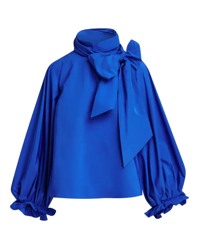 Essentiel Keily Bluse mit voluminösen Ärmeln - Blau Blau