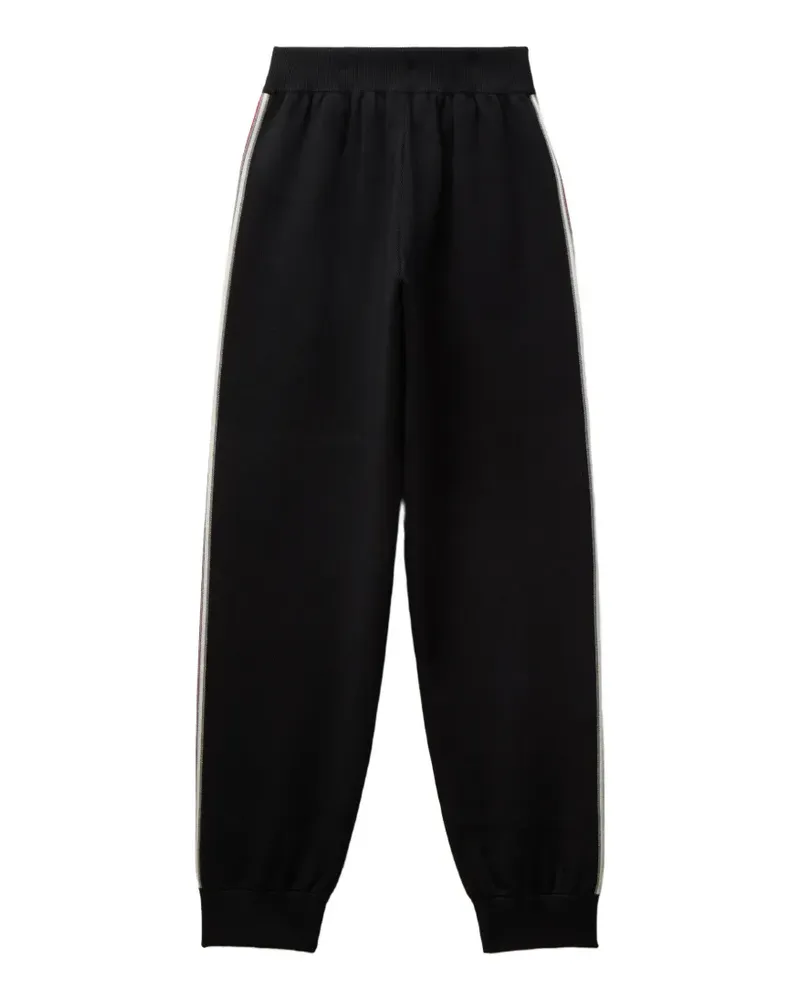 Versace logo-embroidered side-stripe track pants - Schwarz Schwarz