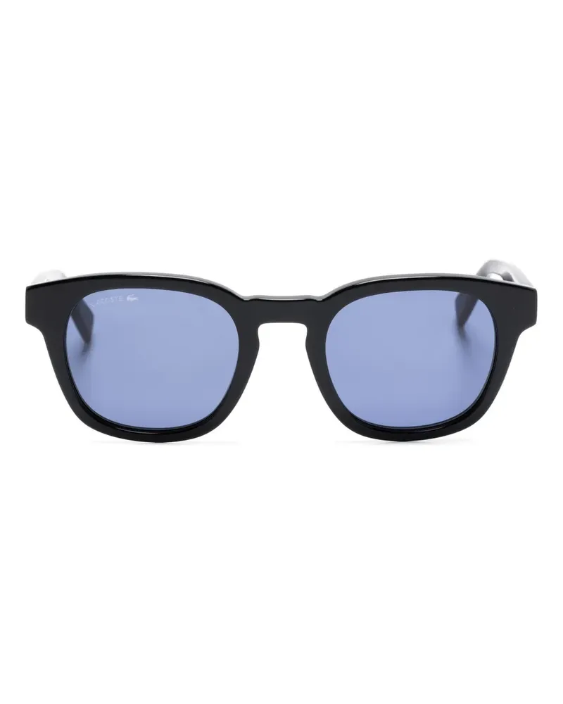Lacoste Ribbon Sonnenbrille mit eckigem Gestell - Schwarz Schwarz