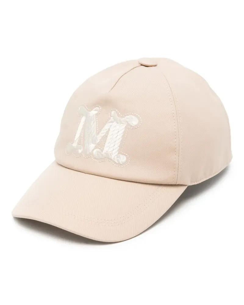 Max Mara logo-embroidered baseball cap - Nude Nude