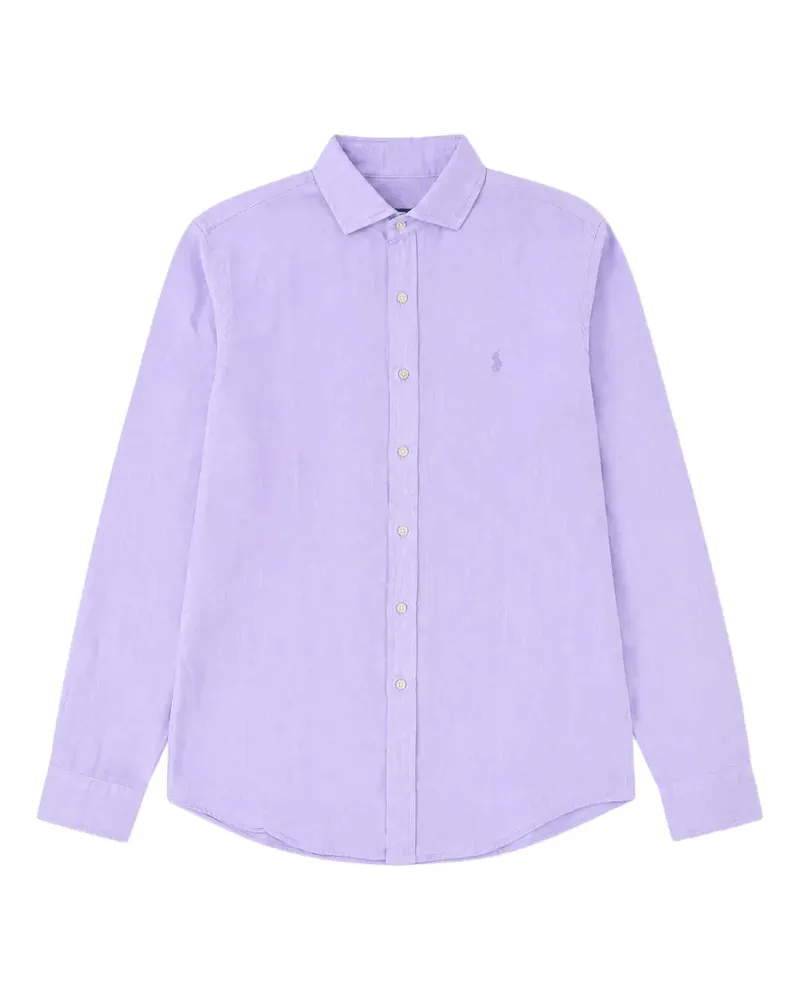 Ralph Lauren Hemd mit Logo-Stickerei - Violett Violett
