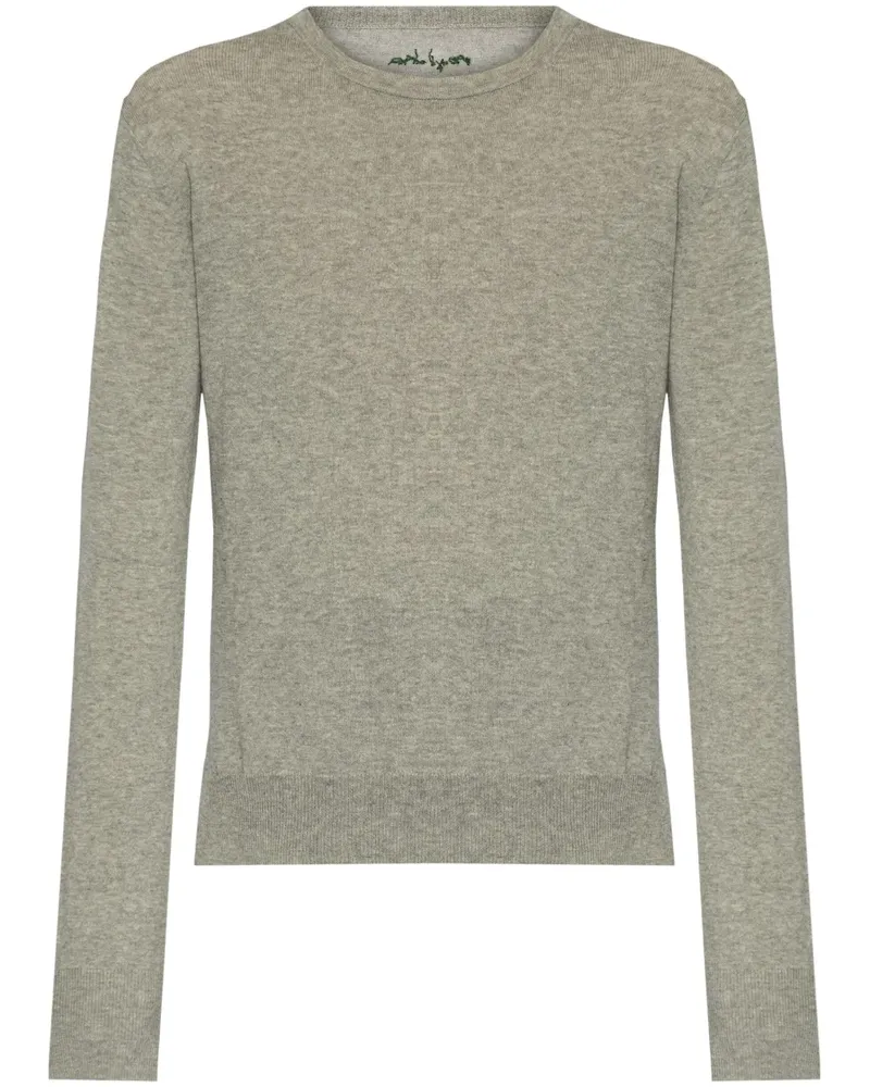 Yohji Yamamoto Pullover mit Rundhalsausschnitt - Grau Grau