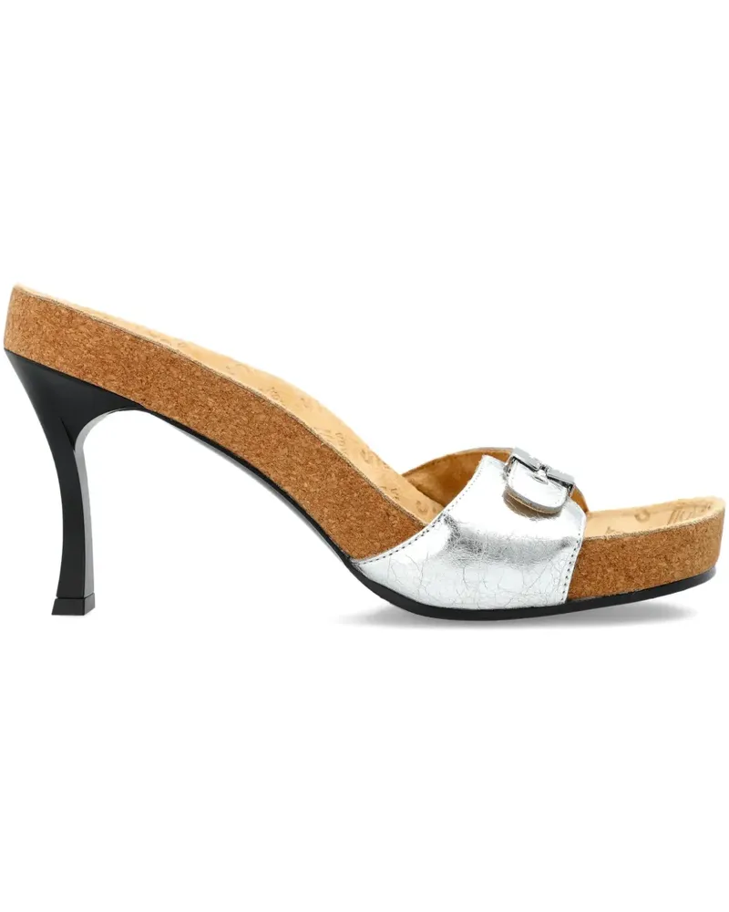 Balenciaga Kork-Pumps mit Schnallenverschluss 115mm - Grau Grau