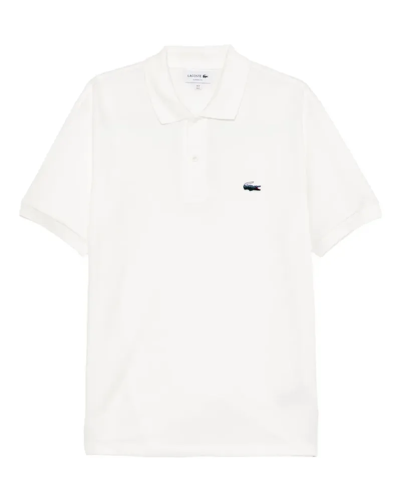 Lacoste Poloshirt mit Logo-Stickerei - Weiß Weiß