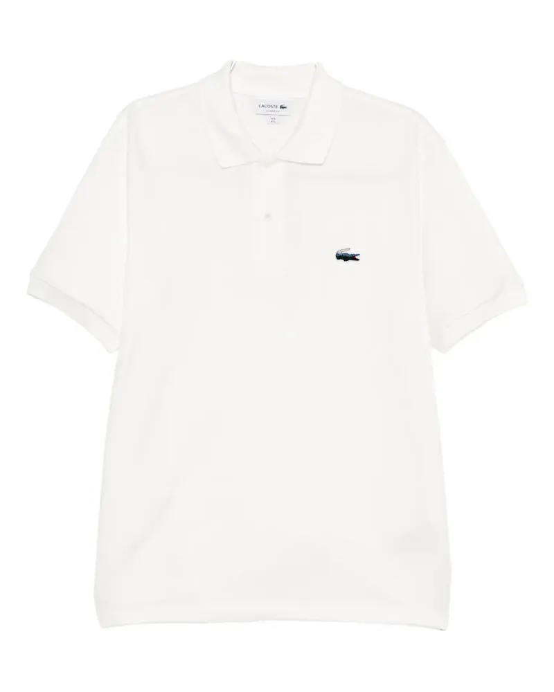 Lacoste Poloshirt mit Logo-Stickerei - Weiß Weiß