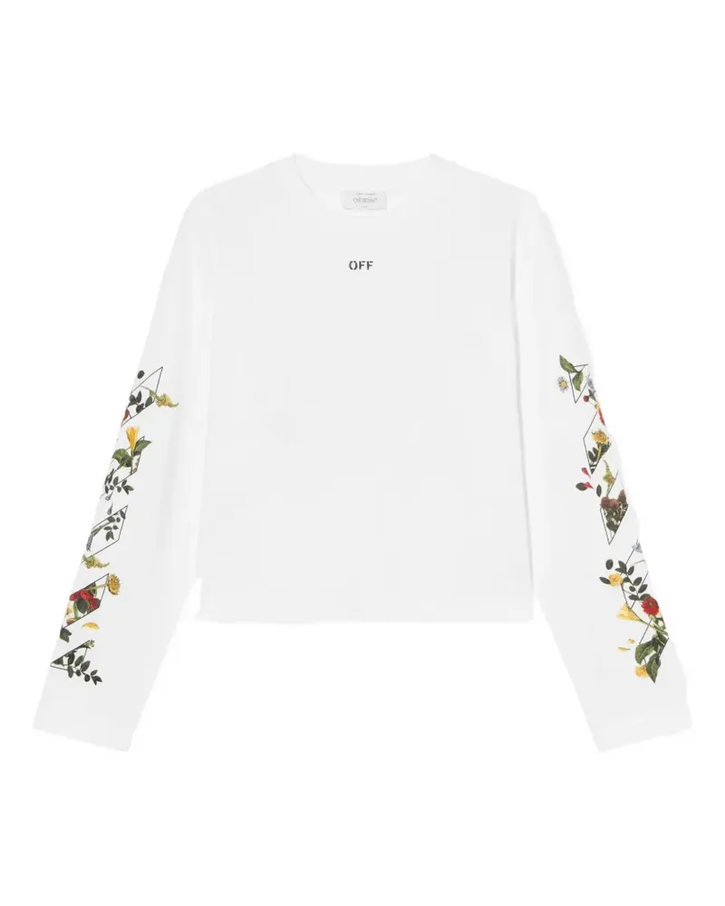 OFF-WHITE Arrow Flowers T-Shirt - Weiß Weiß