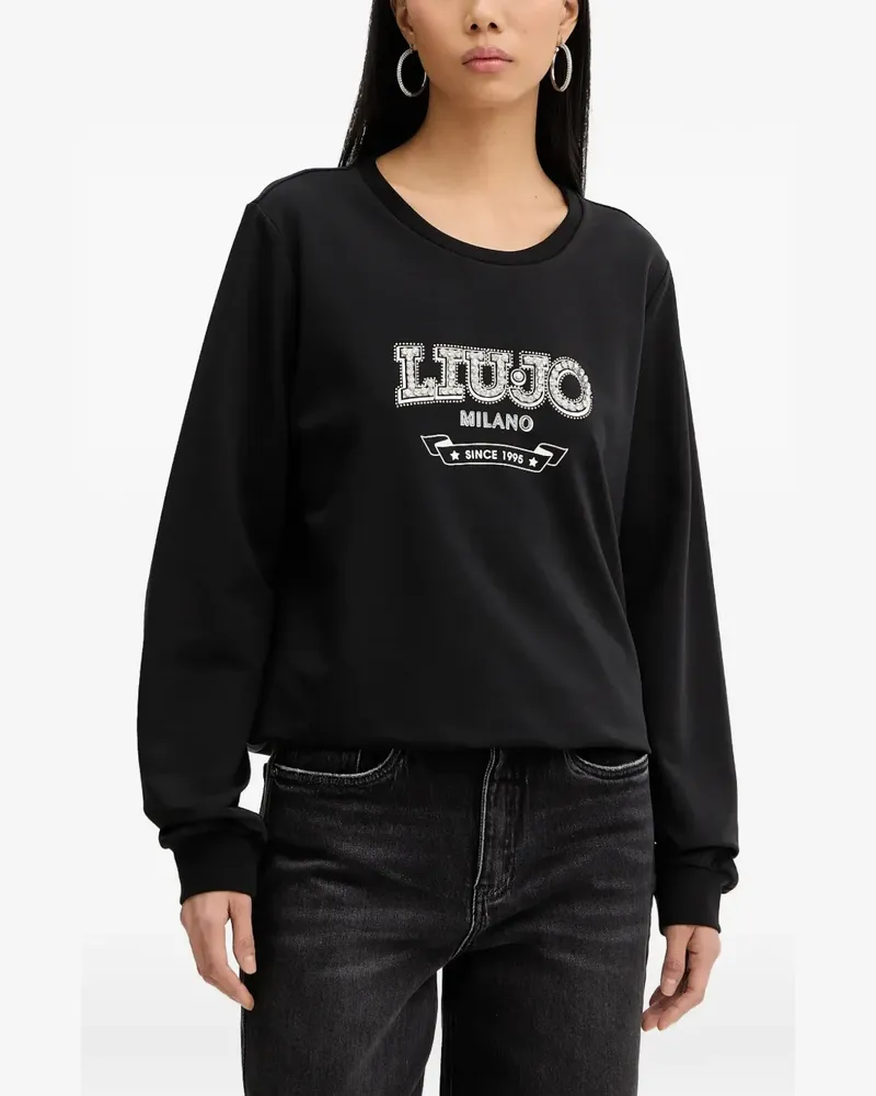 Liu Jo Oberteil mit Logo - Schwarz Schwarz