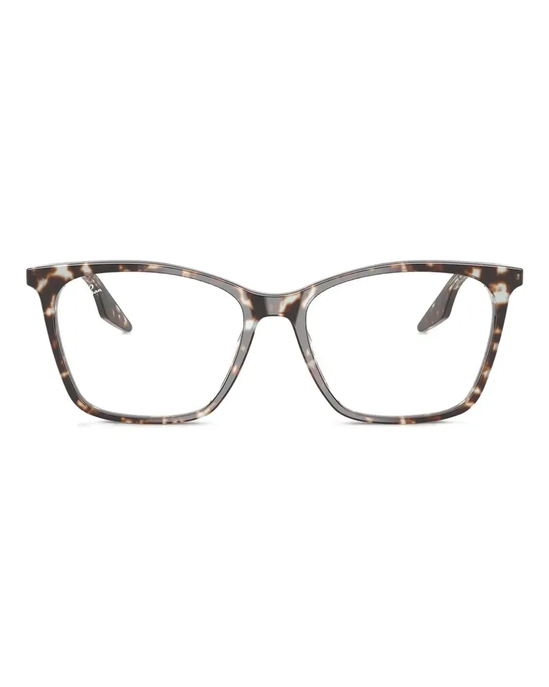 Ray Ban Eckige Brille in Schildpattoptik - Gelb Gelb