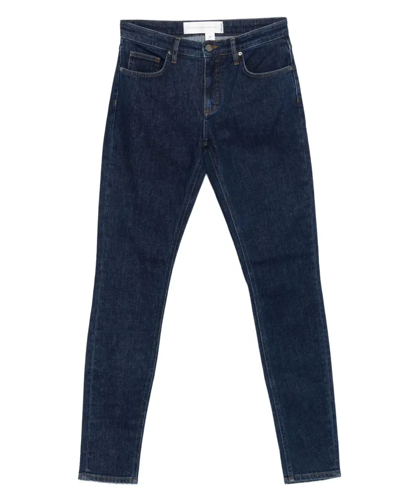 Victoria Beckham logo-patch jeans - Blau Blau