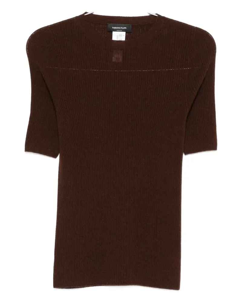 Fabiana Filippi Kurzärmeliges Oberteil - Braun Braun