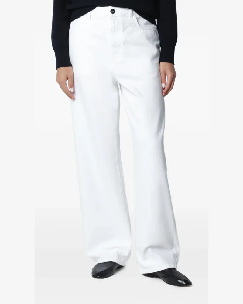 Róhe Bruun Baggy-Jeans - Weiß Weiß