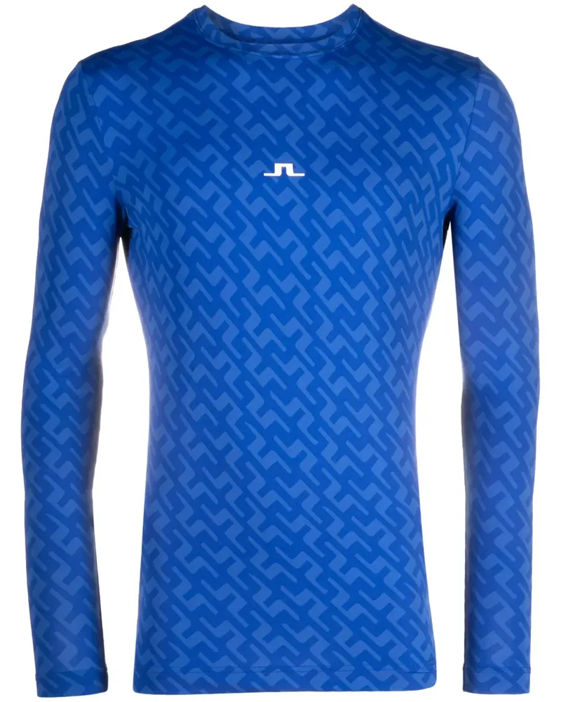 J.Lindeberg Thor Langarmshirt - Blau Blau