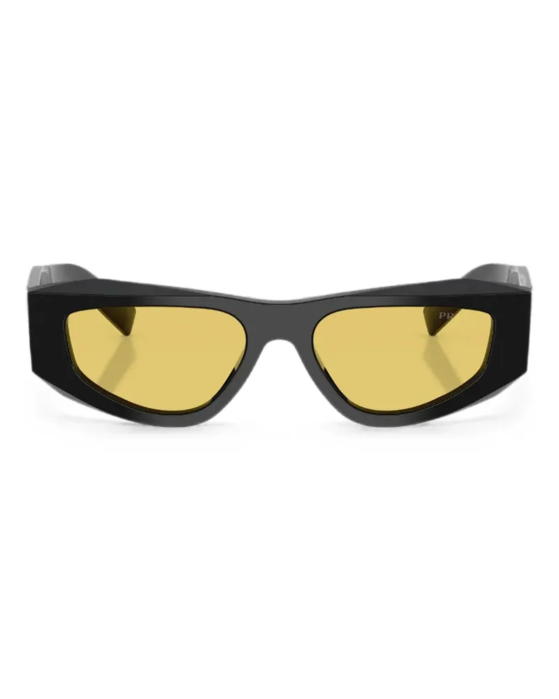 Prada geometric-frame sunglasses - Schwarz Schwarz
