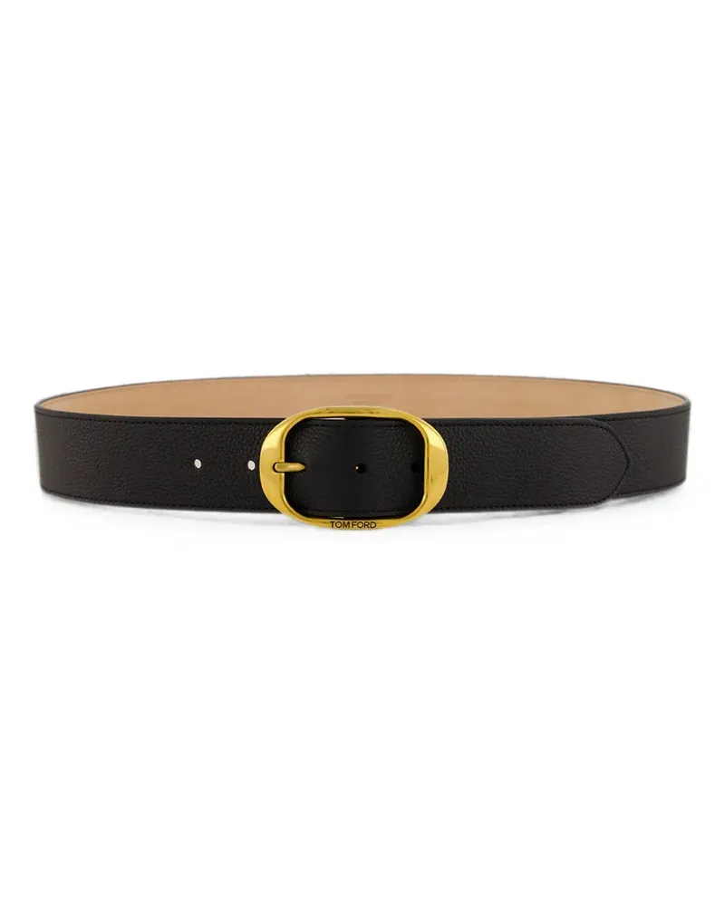 Tom Ford buckled leather belt - Schwarz Schwarz