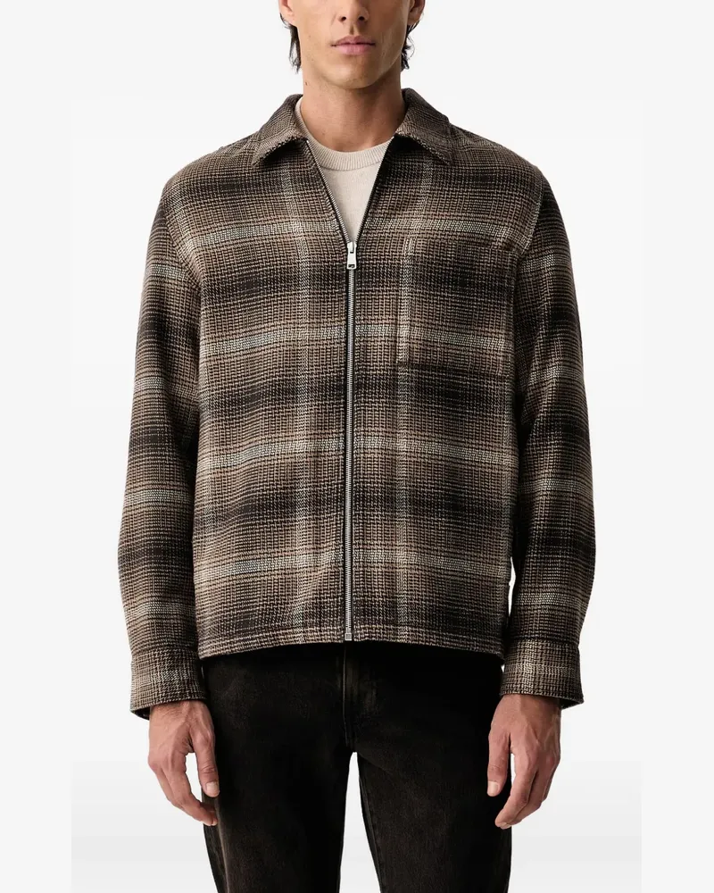 Marc O'Polo Jacke mit Karomuster - Braun Braun