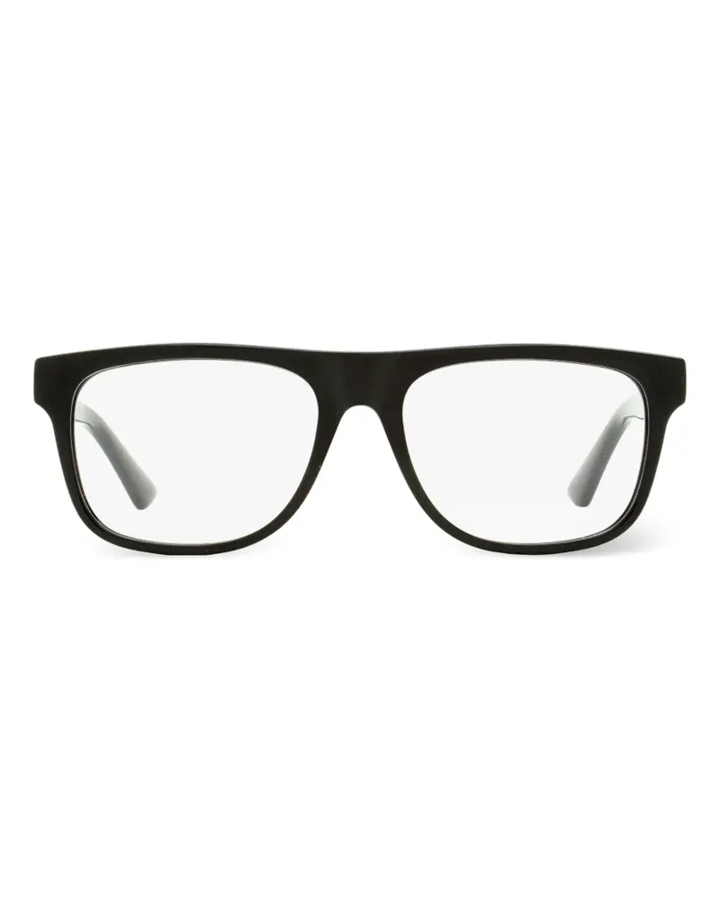 Gucci Brille mit eckigem Gestell - Schwarz Schwarz