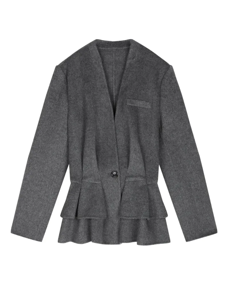 JNBY Blazer aus Wolle mit gestuftem Schößchen - Grau Grau