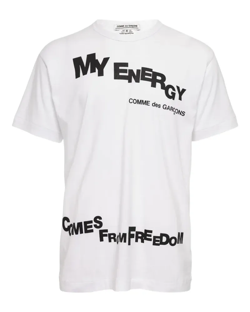 Comme des Garçons graphic-print T-shirt - Weiß Weiß