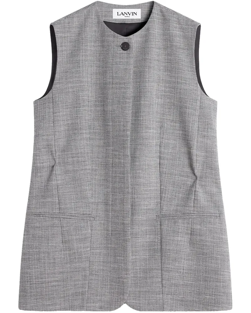 Lanvin Weste mit rundem Ausschnitt - Grau Grau