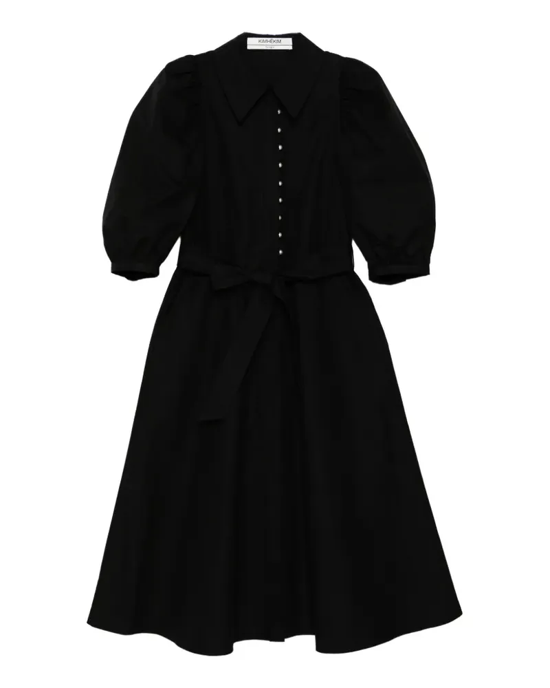 KIMHEKIM Ella Kleid - Schwarz Schwarz