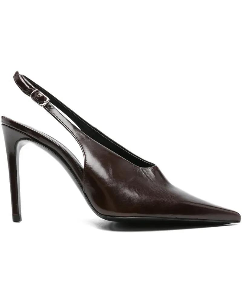 Guglielmo Rotta Feel Slingback-Pumps 100mm - Braun Braun