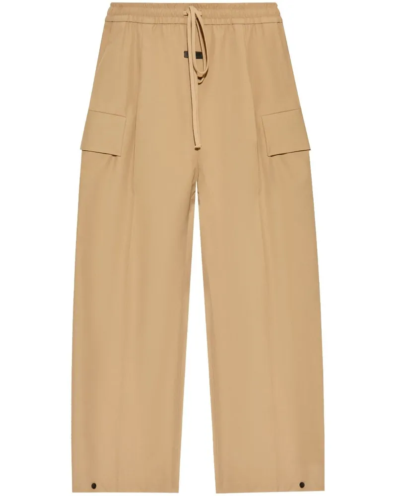 Fear of God Wollhose mit Logo-Patch - Nude Nude