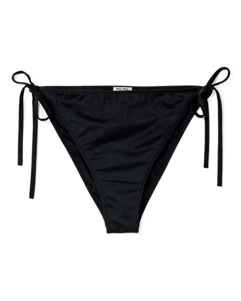 Miu Miu Bikinihöschen aus Jersey - Schwarz Schwarz