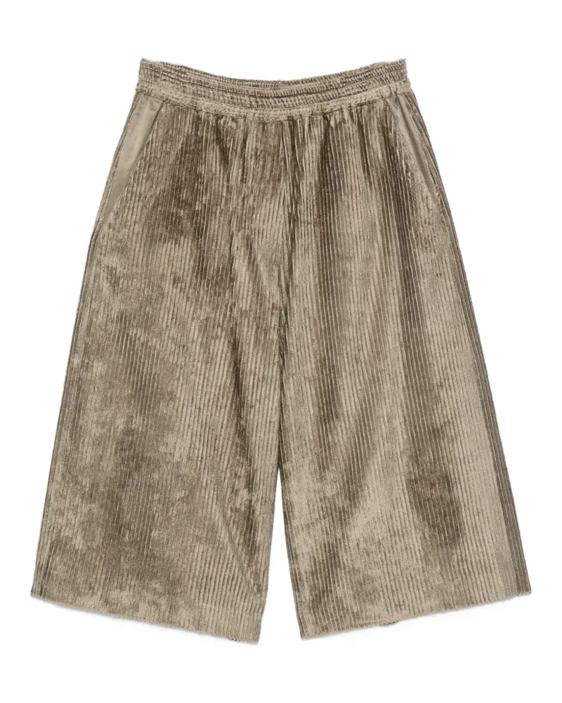 ALYSI corduroy-effect knee-length shorts - Grün Grün