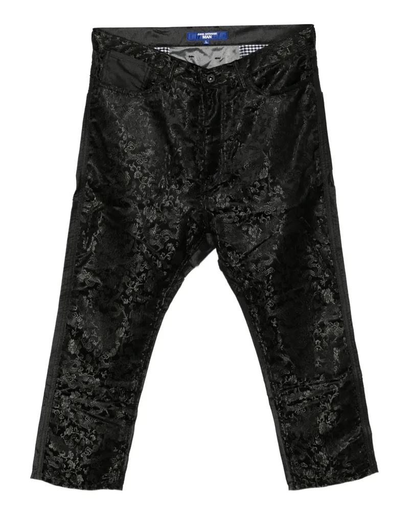Junya Watanabe Jacquard-Hose - Schwarz Schwarz