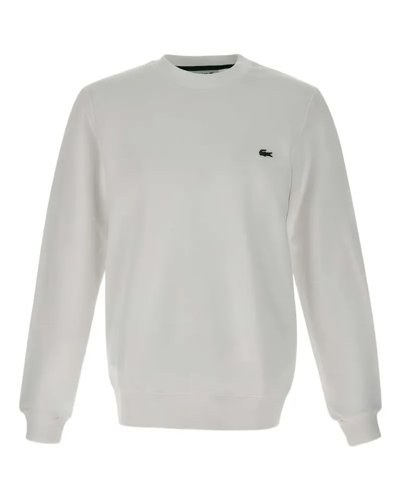 Lacoste Sweatshirt mit Stickerei - Weiß Weiß