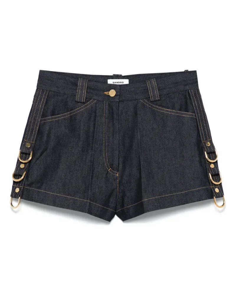 Sandro Klassische Jeans-Shorts - Blau Blau