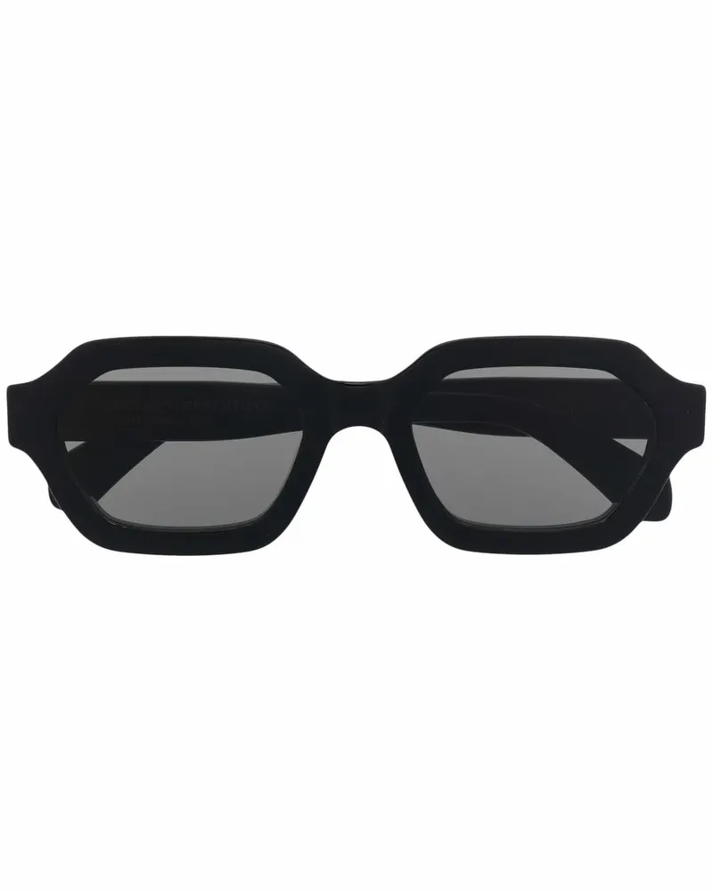 RETROSUPERFUTURE Sonnenbrille mit geometrischem Gestell - Schwarz Schwarz