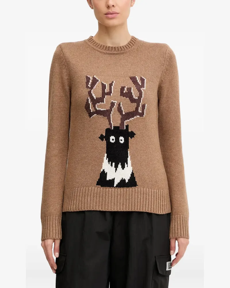 EA7 embroidered sweater - Braun Braun