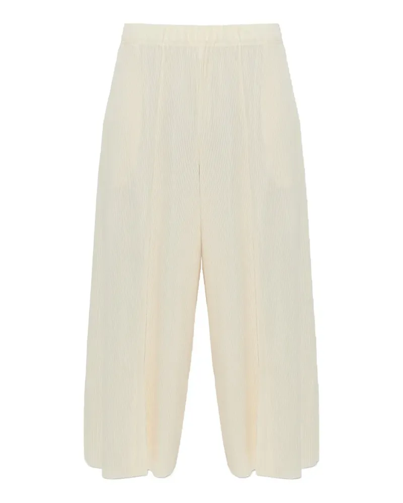 Issey Miyake Wide-Leg-Hose mit Bundfalten - Nude Nude