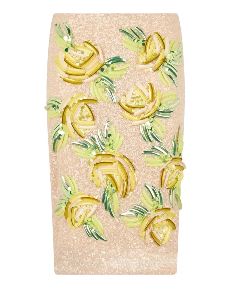 Des Phemmes sequin-embellished midi skirt - Nude Nude