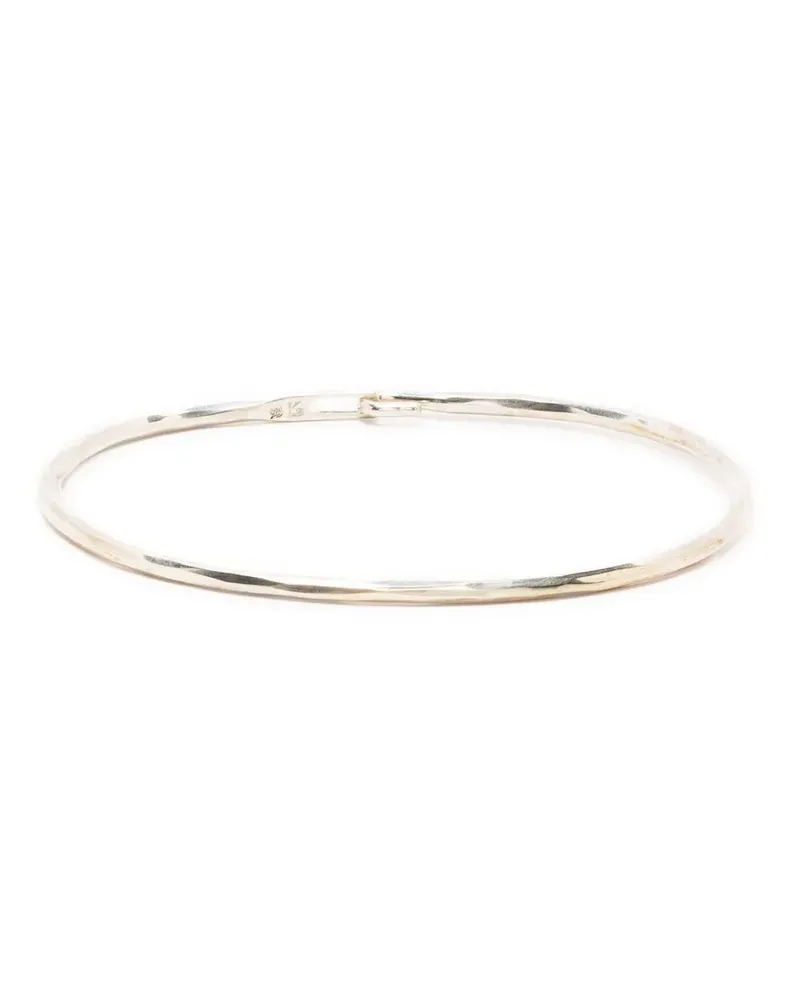 WERKSTATT:MÜNCHEN Silberarmband mit Logo-Gravur Silber