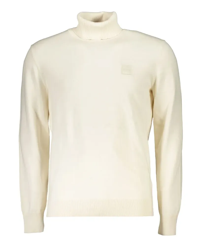 HUGO BOSS roll-neck cotton sweater - Weiß Weiß