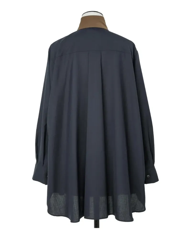 Sacai Hemd im Layering-Look - Blau Blau