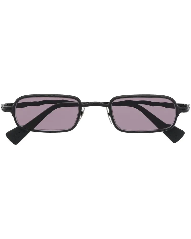 KUBORAUM Sonnenbrille mit eckigem Gestell - Schwarz Schwarz