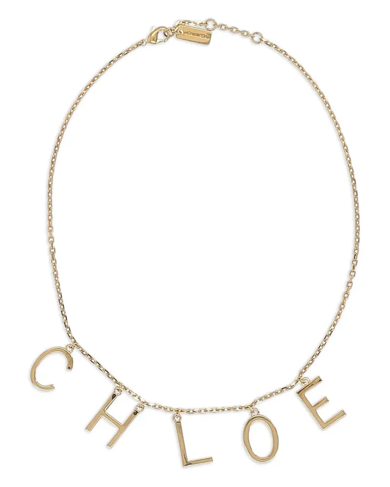Chloé Halskette mit Logo - Gold Gold