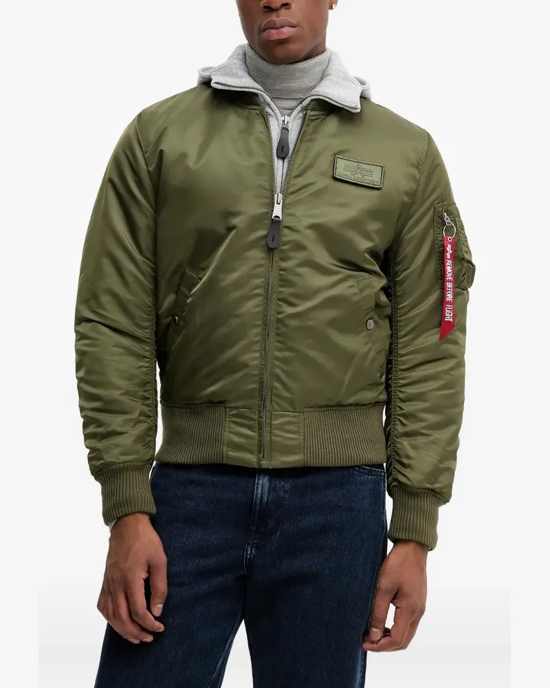 Alpha Industries zip bomber jacket - Grün Grün