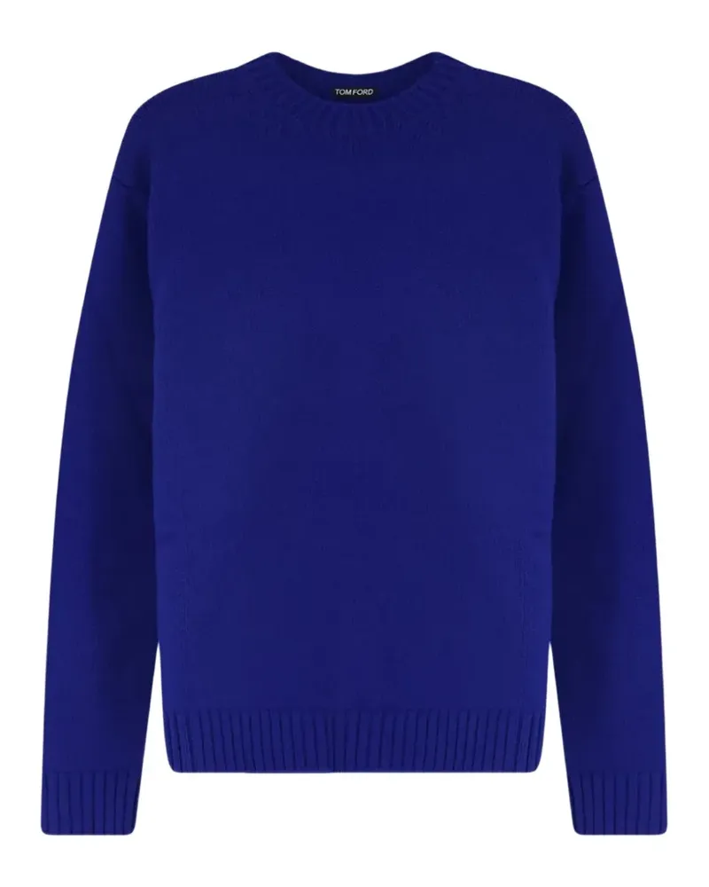 Tom Ford Pullover mit geripptem Saum - Blau Blau